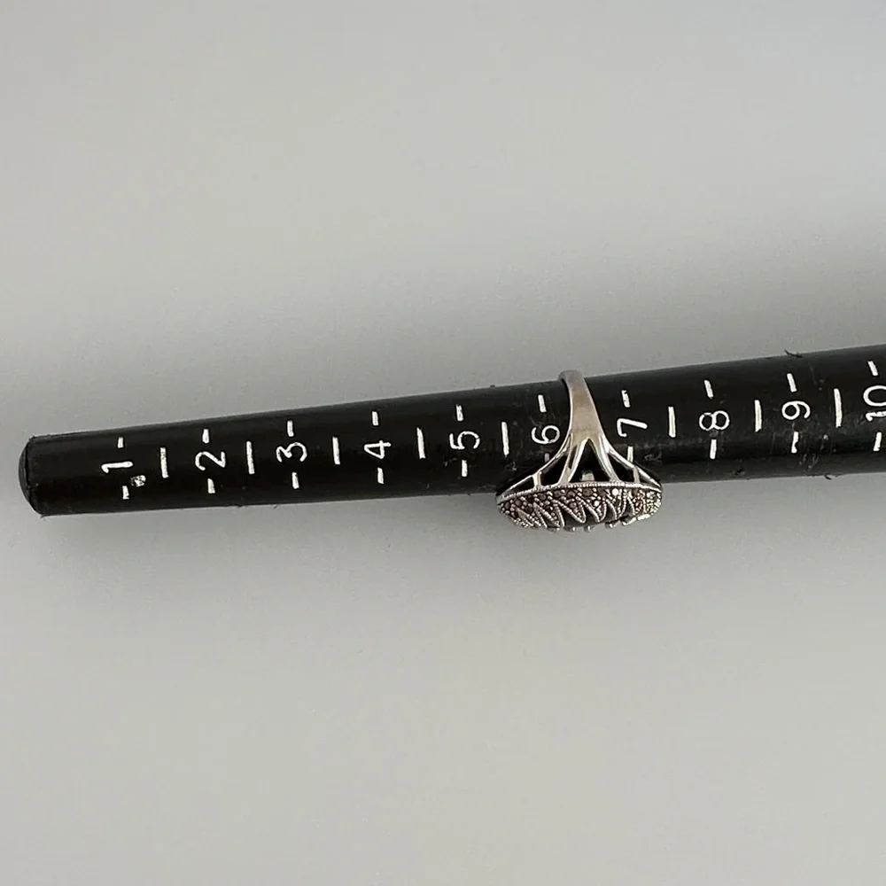 Elegant 925 sterling Silver ÓNIX Ring - Picture 6 of 6